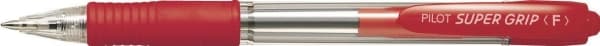 Kuglepen, Pilot Super Grip, 0,7 mm, fine, rød, pakke a 12 stk