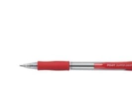 Kuglepen, Pilot Super Grip, 0,7 mm, fine, rød, pakke a 12 stk