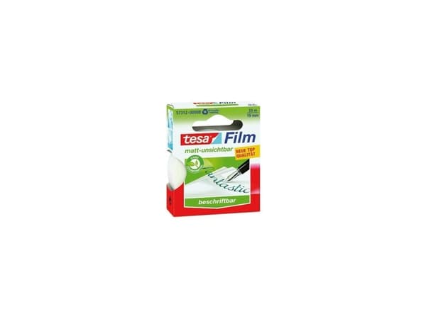 Tesafilm Invisible - Kontortape - 19 mm x 33 m - polypropyleenifolio - läpinäkyvä