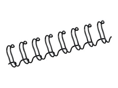 Fellowes - 12 mm - 297 mm - 34 ringer - A4 (210 x 297 mm) - 100 ark - svart - 100 stk bindestreng - for Fellowes Galaxy E, Galaxy Wire, Quasar 130