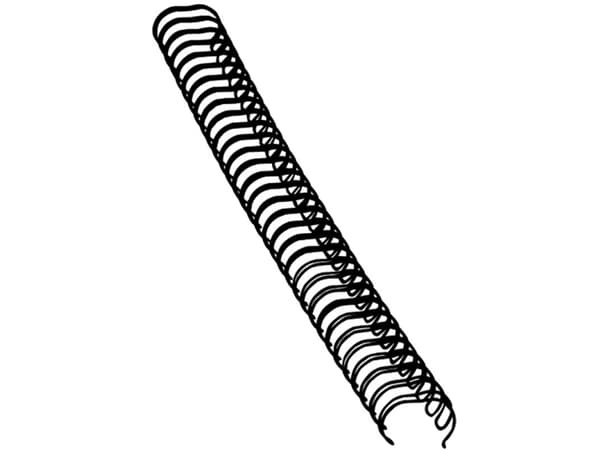 Fellowes - 12 mm - 297 mm - 34 ringer - A4 (210 x 297 mm) - 100 ark - svart - 100 stk bindestreng - for Fellowes Galaxy E, Galaxy Wire, Quasar 130