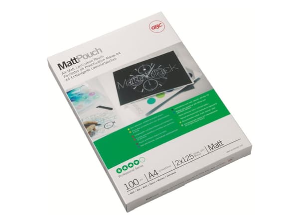 GBC Lam Pouch A4 2X125 mic Matt - 100-pack - matt - A4 (210 x 297 mm) lamineringsfickor