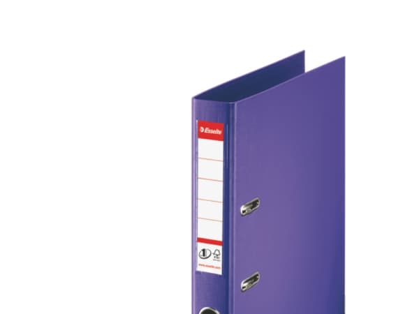 Esselte No.1 - Kahvallinen kansio - selkämyksen leveys: 50 mm - A4 - kapasiteetti: 350 arkkia - violetti väri