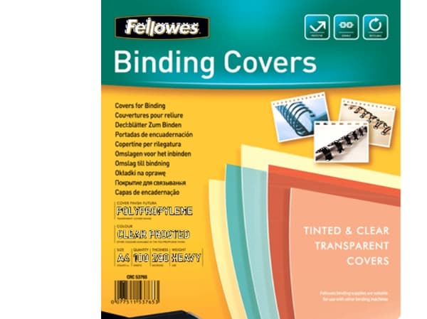 Fellowes - 100-pack - blank, mattert - gjennomsiktig - A4 (210 x 297 mm) lamineringspunger - for Fellowes Galaxy 500, Galaxy Wire, Pulsar+ 300, Quasa