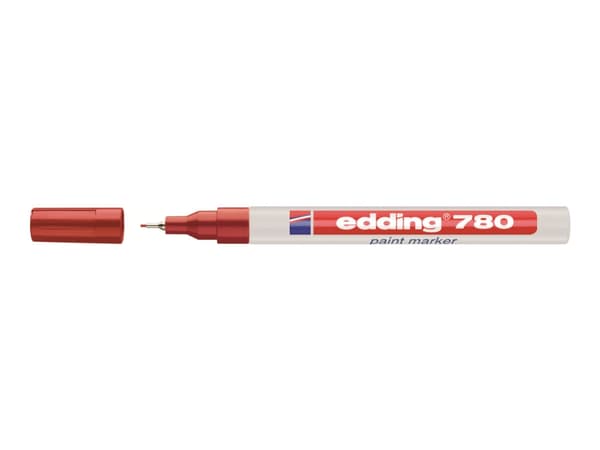 edding 780 paint - Markering - permanent - röd - pigmentbläck - 0.8 mm