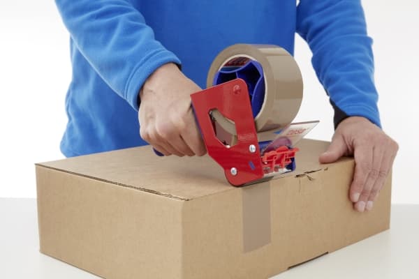 Pakketape Tesa 4120, PVC, 50 mm x 66 m, brun, paket med 6 rullar