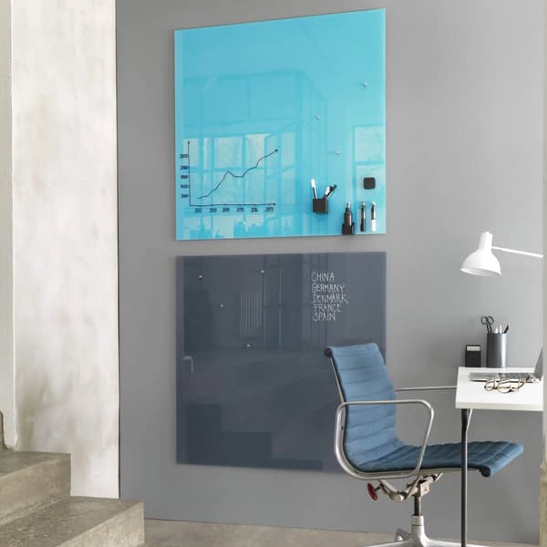 Magnetisk glassplate 100 x 100 cm turkis Turkis 107x6x107mm (1stk)