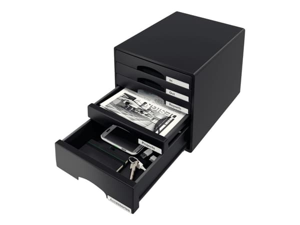 Leitz 52110095, 5 laatikko(a), Musta, 287 x 363 x 270 mm