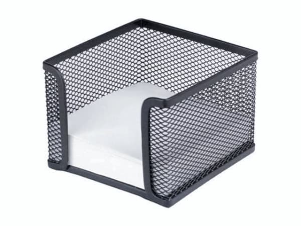 Memoholdertr�dmetalinkl. block svart100x100x100mm 0,25kg (1st)