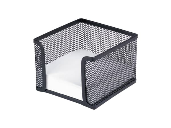 Memoholdertr�dmetalinkl. block svart100x100x100mm 0,25kg (1st)