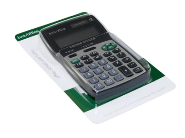 Office 55 Laskin 12 numeroa125x25x80mm 0,09kg (1stk)