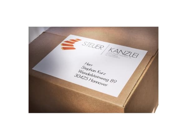 Avery Zweckform 6133, Hvit, Rektangel, Permanent, 105 x 74 mm, A5, Universell