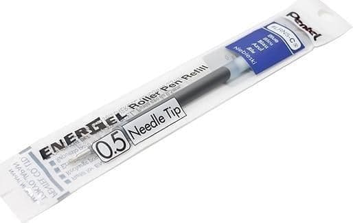 Pentel LRN5-CX, Blå, Plast, Rustfritt stål, 0,5 mm, Rollerpenner, BLN75, BLN105, BLN115W, BL625, K600, K611