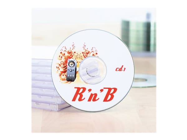 HERMA Spesial - Papir - matt - permanent selvklebende - hvit - 116 mm rund 50 etikett(er) (25 ark x 2) ugjennomsiktige CD/DVD-etiketter