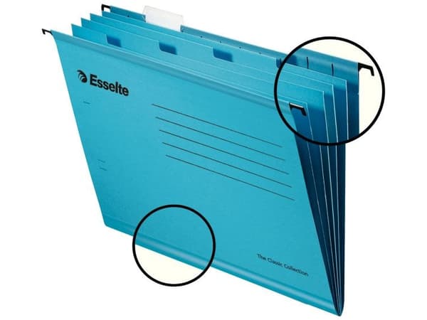 Pendaflex - Hengefil - for A4 - med fliker - blå