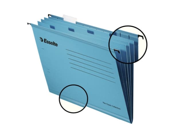 Pendaflex - Hengefil - for A4 - med fliker - blå