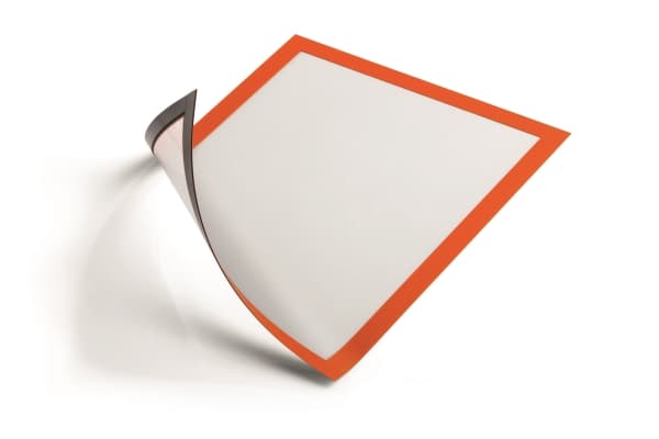 DURABLE DURAFRAME MAGNETIC - Dokumenthållare - för A4 - magnetisk - orange (paket om 5)