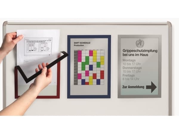 DURABLE DURAFRAME MAGNETIC - Dokumenthållare - för A4 - magnetisk - orange (paket om 5)
