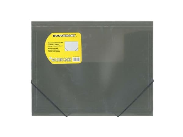 Plastmapp bnt Docusmart smoke med 3 flikar
