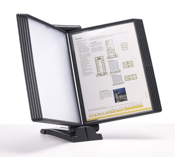 Registersystem A4 QuickFind grundmodul antracit til 10 lommer