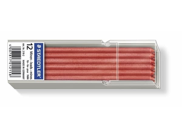 Staedtler Lumocolor 218, Punainen, 3 mm, 7 cm, 12 kpl
