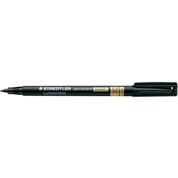 Staedtler Lumocolor 319, Keskikokoinen, 1 väriä, Musta, 1 mm, Polypropeeni (PP)