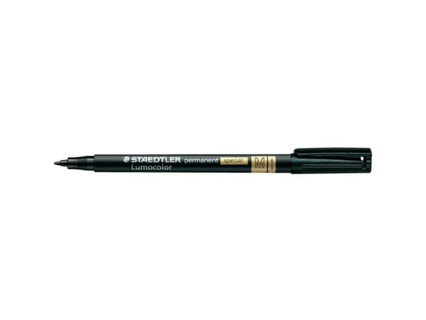 Staedtler Lumocolor 319, Keskikokoinen, 1 väriä, Musta, 1 mm, Polypropeeni (PP)