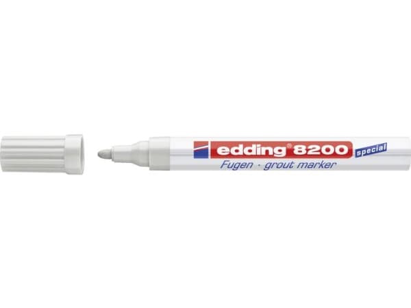 Edding 8200, Grå, Hvit, Projektil spiss, Rund, 2 mm, 4 mm
