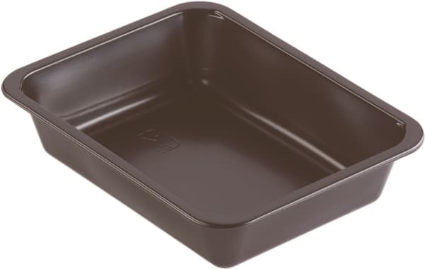 Bakke 1-rum 227x178x50 mm Rektangulær PP Sort,216 Stk/krt