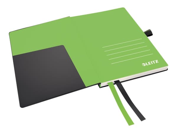 Leitz Complete - Notisbok - eskebundet - A6 (105 x 148 mm) - 80 ark - elfenbenspapir - rutet - svart perm