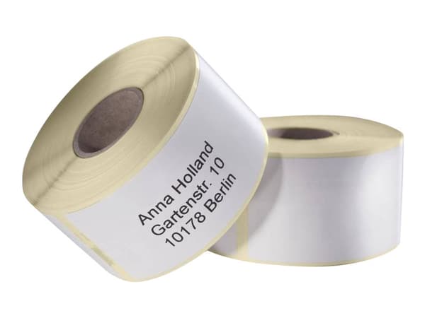 Avery Zweckform - Papper - permanent häftning - vit - 36 x 89 mm 520 etikett (er) (2 rulle/rullar x 260) etiketter