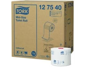 Toiletpapir T6 Tork Universal 1-lag 127540 (karton á 27 ruller)