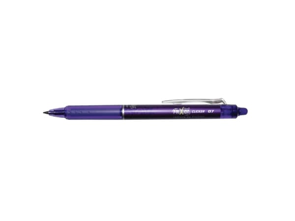 Rullepenn Pilot FriXion Clicker, 0,7 mm, lilla