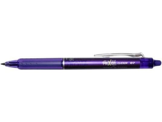 Rullepenn Pilot FriXion Clicker, 0,7 mm, lilla