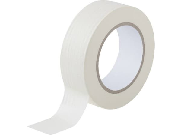 TOOLCRAFT 93038c189 93038c189 Crepebånd Hvid (L x B) 50 m x 38 mm 1 stk