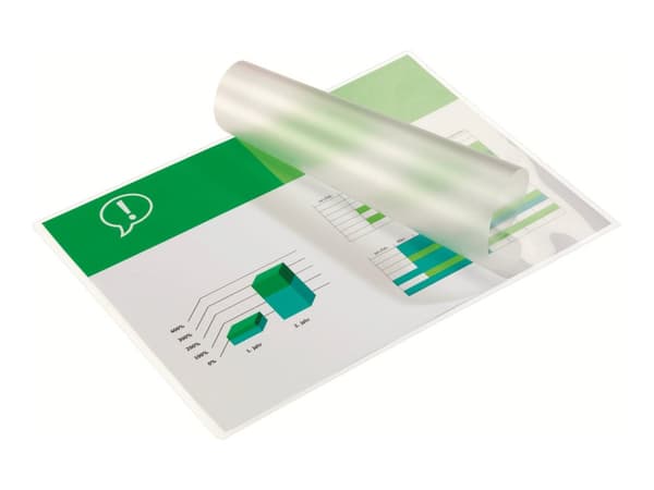 GBC Document Laminating Pouch - 125 mikrometer - 100-pack - glättat - A7 (74 x 105 mm) lamineringsfickor