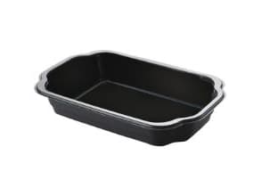 Duni Duniform - Matförvaringsbehållare - 1200 ml - engångsvara - förslutningsbar - svart (paket om 246)