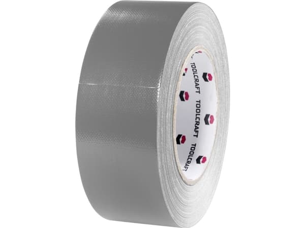 TOOLCRAFT 54B48L20AC 54B48L20AC Tekstiltape GAFFER Grå (L x B) 20 m x 48 mm 1 stk