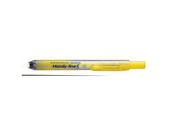 Highlighter Pentel Handy-Lline S med trykmekanisme gul