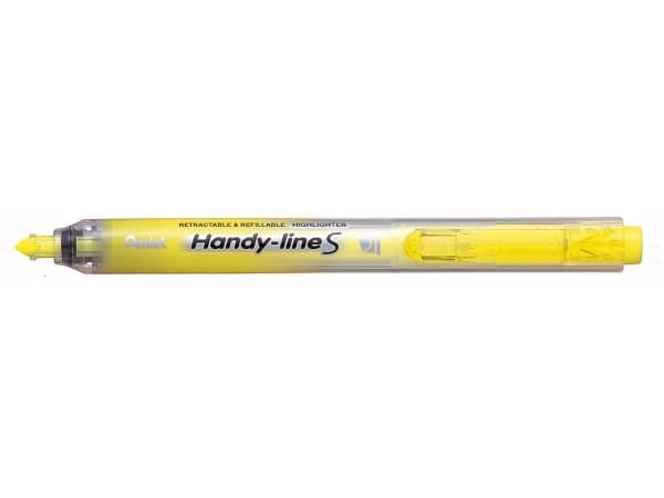 Highlighter Pentel Handy-Lline S med trykmekanisme gul