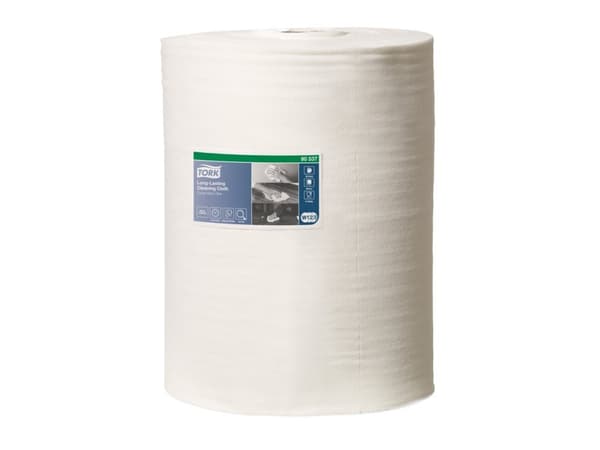 Aftørringsklud Tork Alt-i-en W1-W3 hvid 1-lags 114m