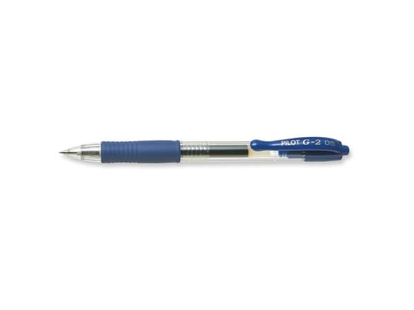 Gelpen, Pilot G-2, 0,5 mm, fine, blå