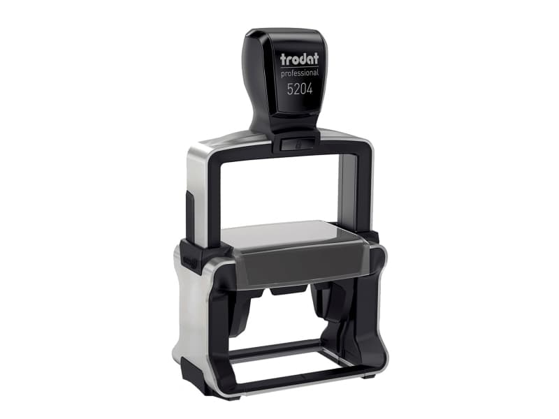 Trodat 5204, Sort, Rustfrit stål