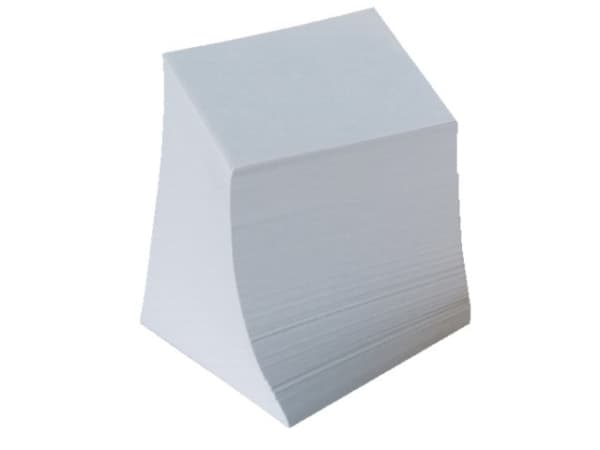 Kuutiolohkojen täyttö - liimattu 700 arkkia/kpl. 9x9x9 cm valkoinen