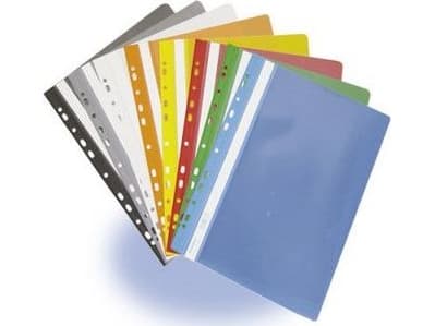 Donau OP 10 Folder DONAU, PVC, A4, hard, 150/160 microns, plug-in, gray - 9003106568857