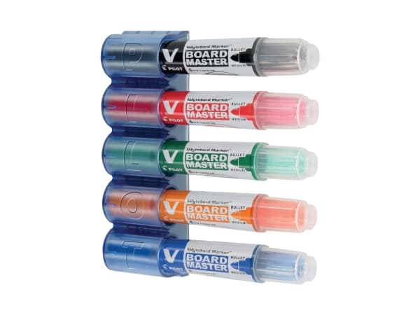 Whiteboard penneholder til 5 stk. Pilot penne