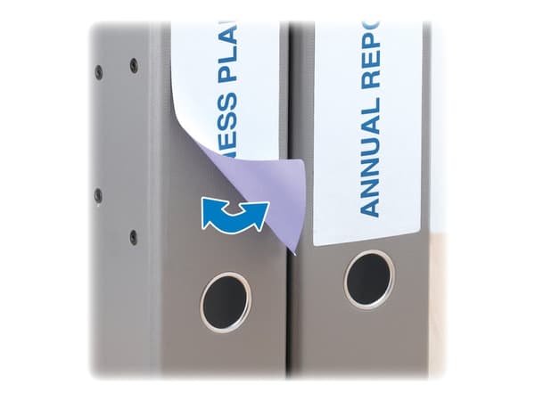 HERMA Special - Papir - matt - fjernbart selv-adhesiv - hvit - 192 x 61 mm 100 etikett(er) (25 ark x 4) opake arkivmappeetiketter