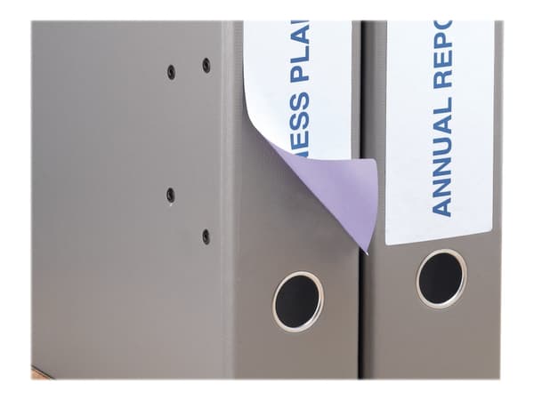 HERMA Special - Papir - matt - fjernbart selv-adhesiv - hvit - 192 x 61 mm 100 etikett(er) (25 ark x 4) opake arkivmappeetiketter