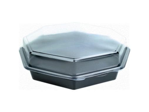 Plastbakke Octaview 1800ml 305x315x60 mm sort - (karton á 75 stk.)