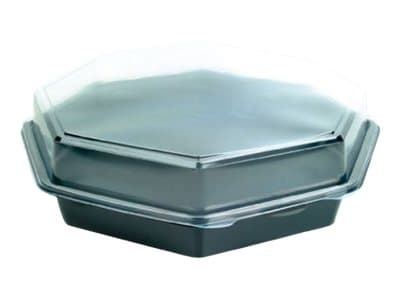 Plastbakke Octaview 1800ml 305x315x60 mm sort - (karton á 75 stk.)